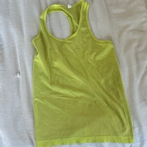 Lululemon Athletica Neon Yellow Tank Top
